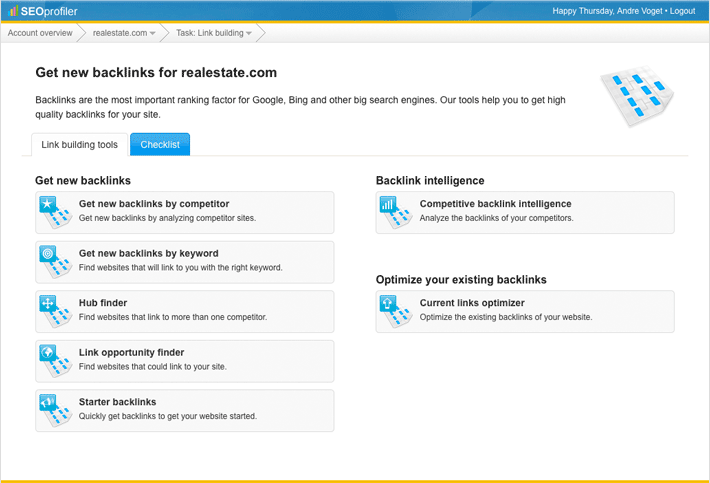 link building tools