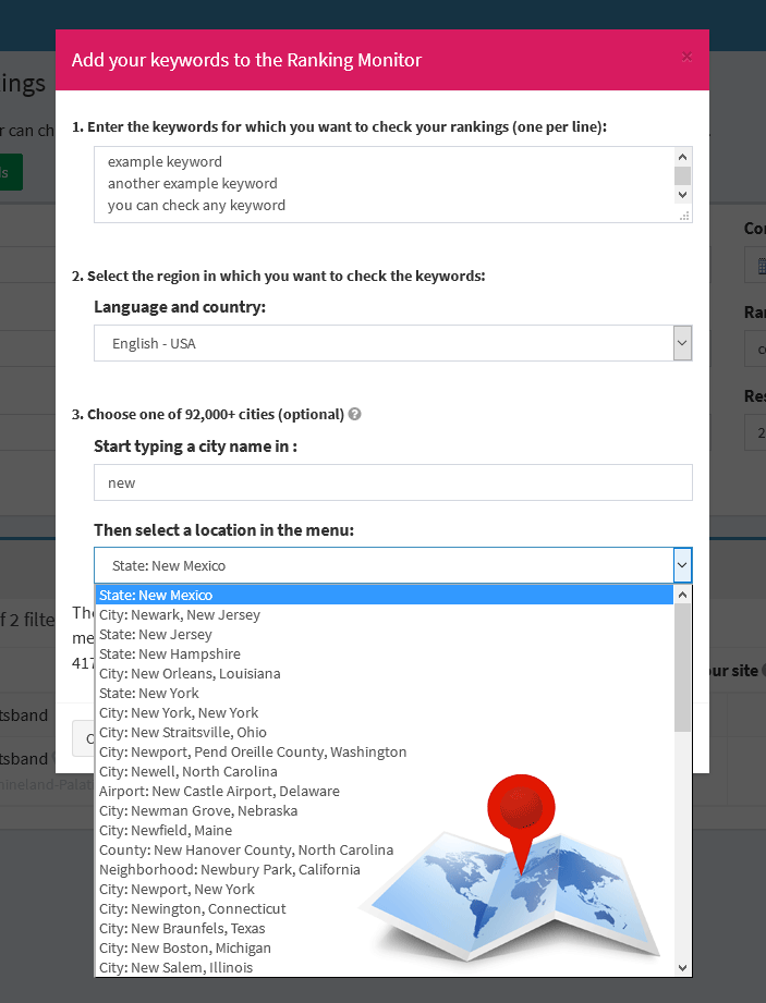 local search on city level