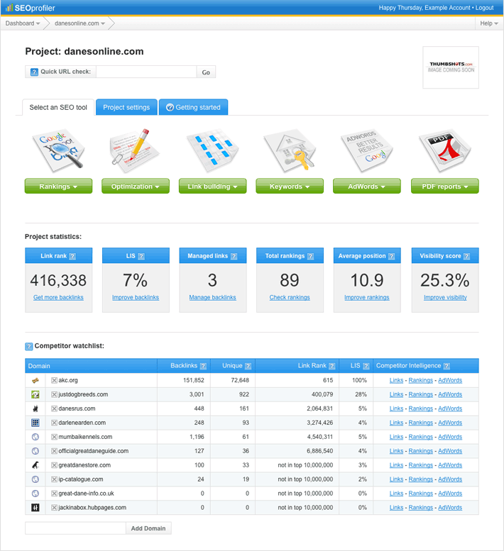 competitor watchlist