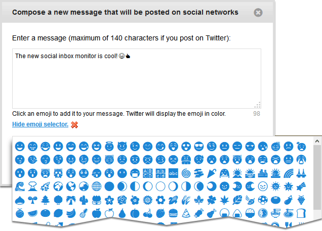 compose social message
