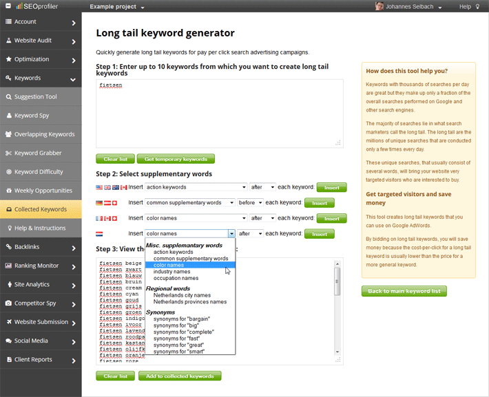 longtail keyword generator
