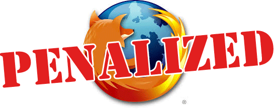 Mozilla penalized